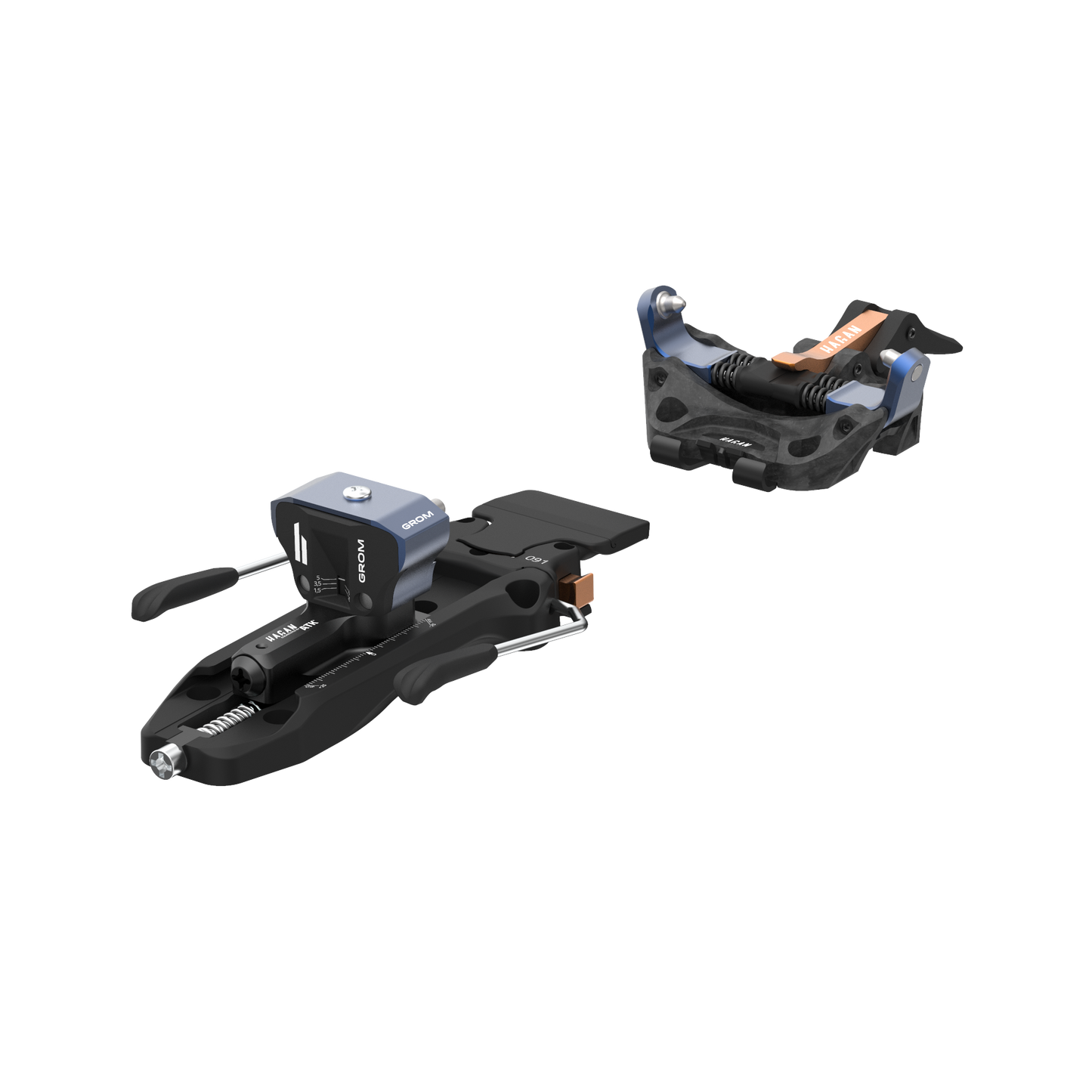 Grom 5 Junior Ski Bindings - Lightweight & Reliable - Korvel