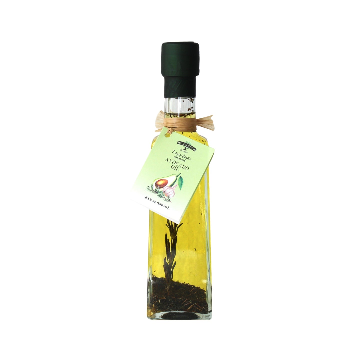Tuscan Garlic Infused Avocado Oil, Castollata (240mL / 8.1 fl. oz.) - Korvel