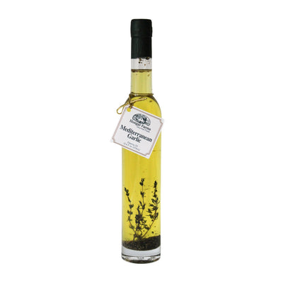 Mediterranean Garlic Infused Extra Virgin Olive Oil Blend, Tall Round (375mL) - Korvel