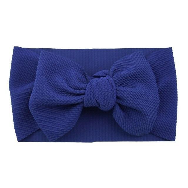 Stylish Big Bow Hair Accessories for Toddler Girls - Stretchy Turban Headbands - Korvel