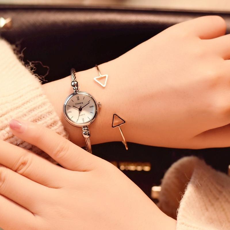 Montre Bangle en Or Rose Élégante pour Femmes