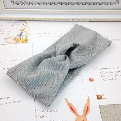Handmade Modern Baby Headband - Soft Cotton Cap for Girls