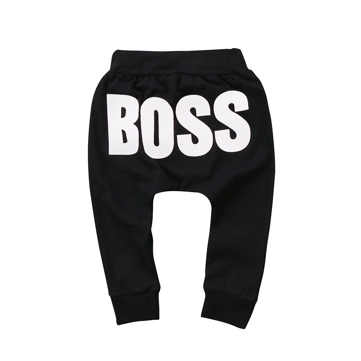 Modern Printed Baby BOSS Pants - Premium Cotton Trousers