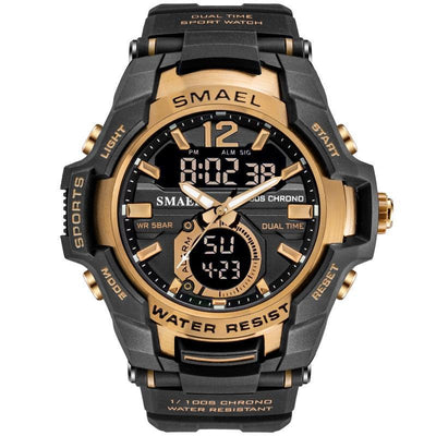 Modern Luxury Sport Watch for Men - Waterproof Dual Display