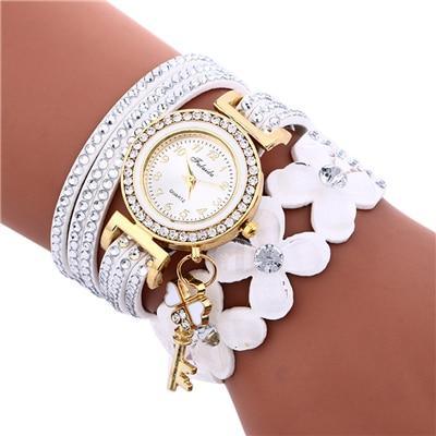 Montre analogique en alliage quartz décontractée de luxe pour femmes