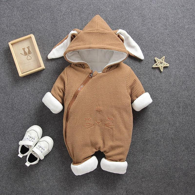 Mono de nieve elegante para bebés recién nacidos - Chaqueta acolchada cálida