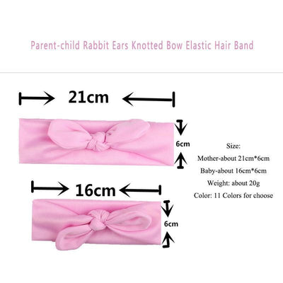 Adorable Parent-Child Rabbit Ear Headbands Set for Kids - Korvel