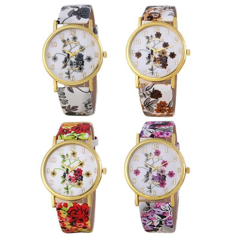 Montre à Quartz en Cuir PU Élégante pour Femmes