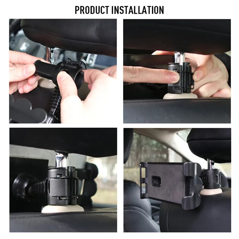 Car Tablet Stand Holder for IPAD Tablet Accessories Universal Tablet Stand Car Seat Back Bracket For 4-11 Inch Tablet - Korvel