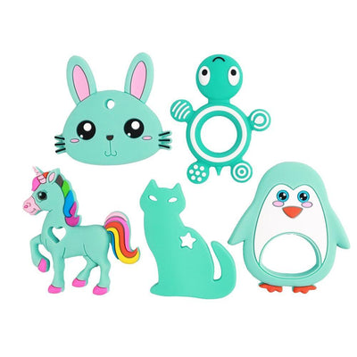 Premium Silicone Baby Teether - Animal Designs for Comfort