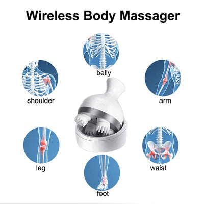 Waterproof Wireless Scalp Massager with Deep Tissue Kneading