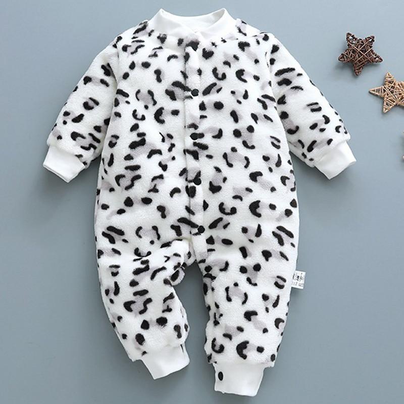 Mono de bebé coral para invierno - Jumpsuit infantil lindo y acogedor