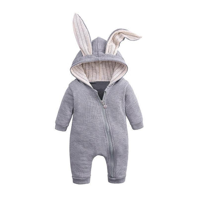 Charming Bear Ear Baby Romper for Newborns and Toddlers