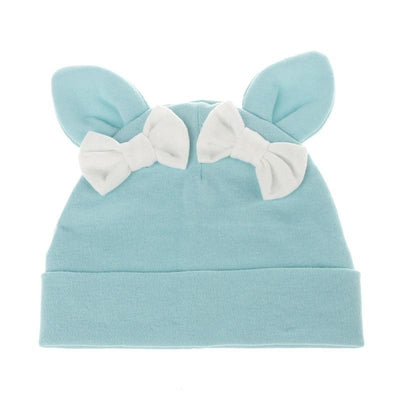 Baby Girl Rabbit Ear Hat - Cotton Bow Knot Cap