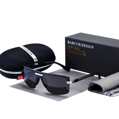 Luxury Rimless Polarized Sunglasses with UV400 Protection