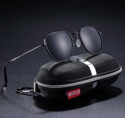 Aluminum Hexagon Polarized Sunglasses with UV400 Protection