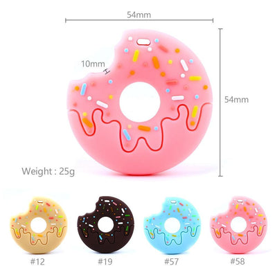 Gingerbread Man Raccoon Donut Silicone Teether - Safe & Fun Gift