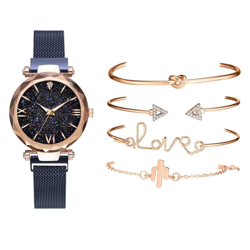Montre à Quartz de Luxe pour Femmes STEVVEX - Design Ciel Étoilé
