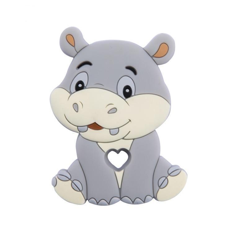 Chupete de Silicona con Diseño de Animales de Dibujos Animados - Seguro y Divertido para Bebés
