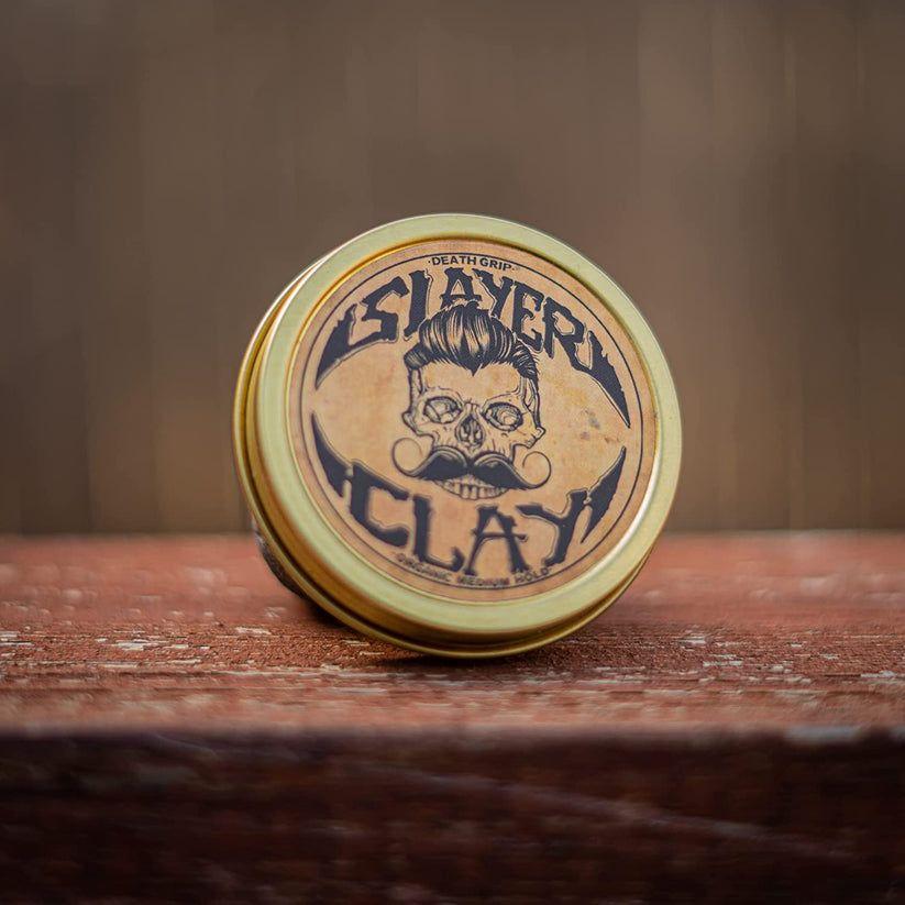 Death Grip Slayer Arcilla Orgánica para el Cabello de Fijación Media - 2 oz