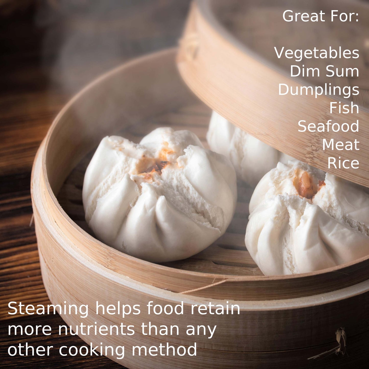 Bamboo Steamer Basket Set – 10" 2-Tier Dumpling & Vegetable Steamer with Accessories - Korvel