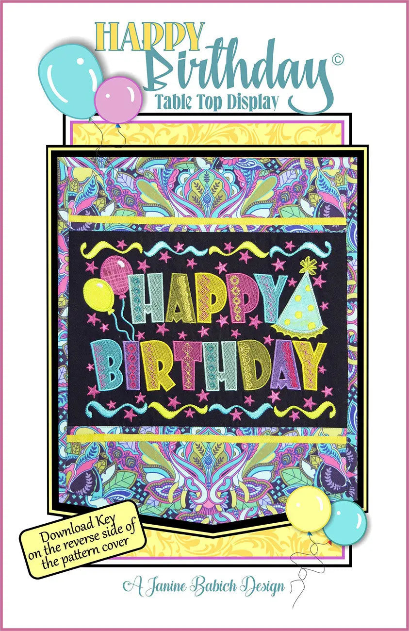 Affichage de table Joyeux Anniversaire