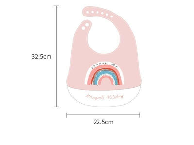 Premium Waterproof Silicone Baby Bibs - Adjustable & Colorful