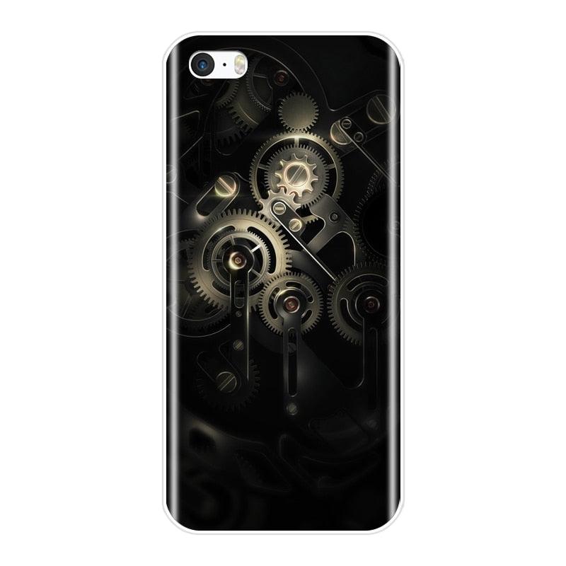 Coque de téléphone en silicone flexible et transparent mignonne pour iPhone