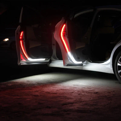 Led Car Door Warning Lights 120cm Anti-collision Strobe Flashing Safety Lamp Streamer Decorative Atmosphere Ambient Light 12V - Korvel