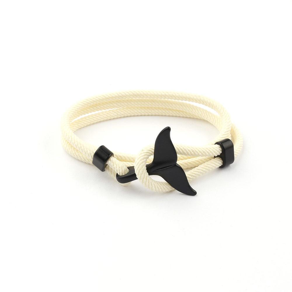 Pulsera Ancla Cola de Ballena - Encanto Náutico Unisex