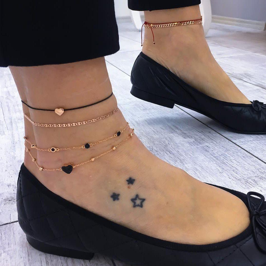 Bracelet de cheville en coquillage étoilé bohème de luxe pour femmes