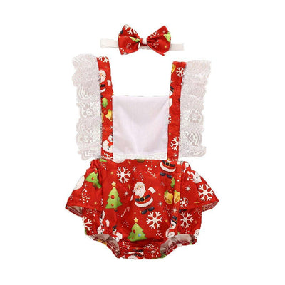 Christmas Princess Dress Set for Baby Girls