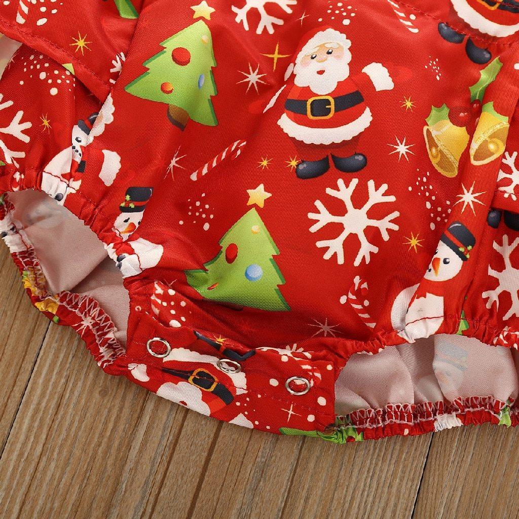 Ensemble de Robe de Princesse de Noël pour Filles Bébés
