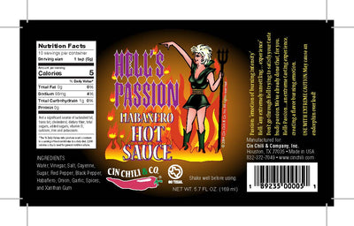 Hell’s Passion Habanero Hot Sauce – Extreme Heat & Flavor - Korvel