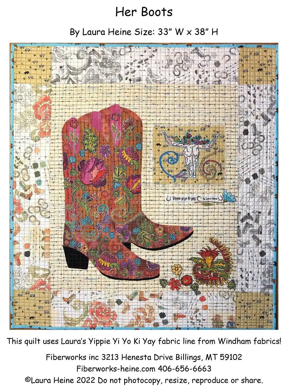 Le modèle de collage de ses bottes par Laura Heine