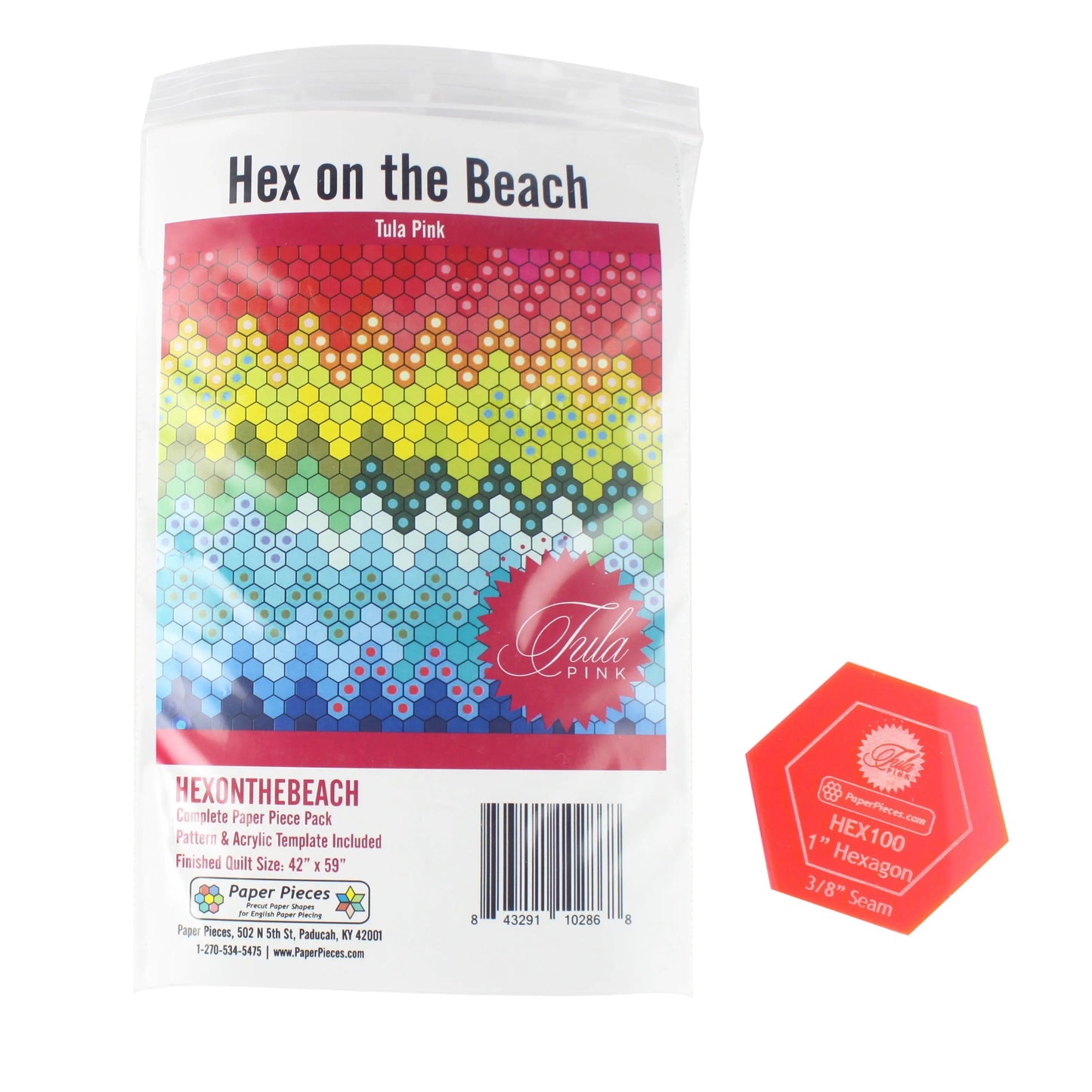 Hex On The Beach Pattern Piece Pack & Acrylic Template