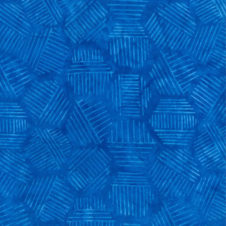 Tissu en coton Hexies Blue Bayou 44"/45" par yard