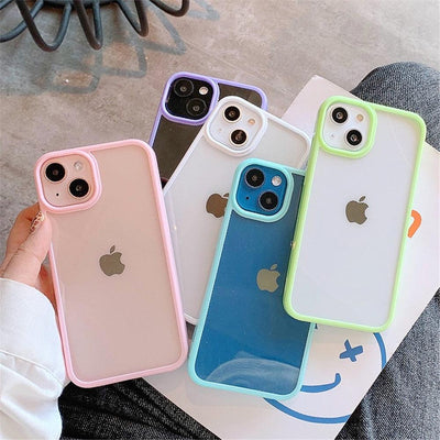 Coque de protection en silicone premium antichoc pour iPhone