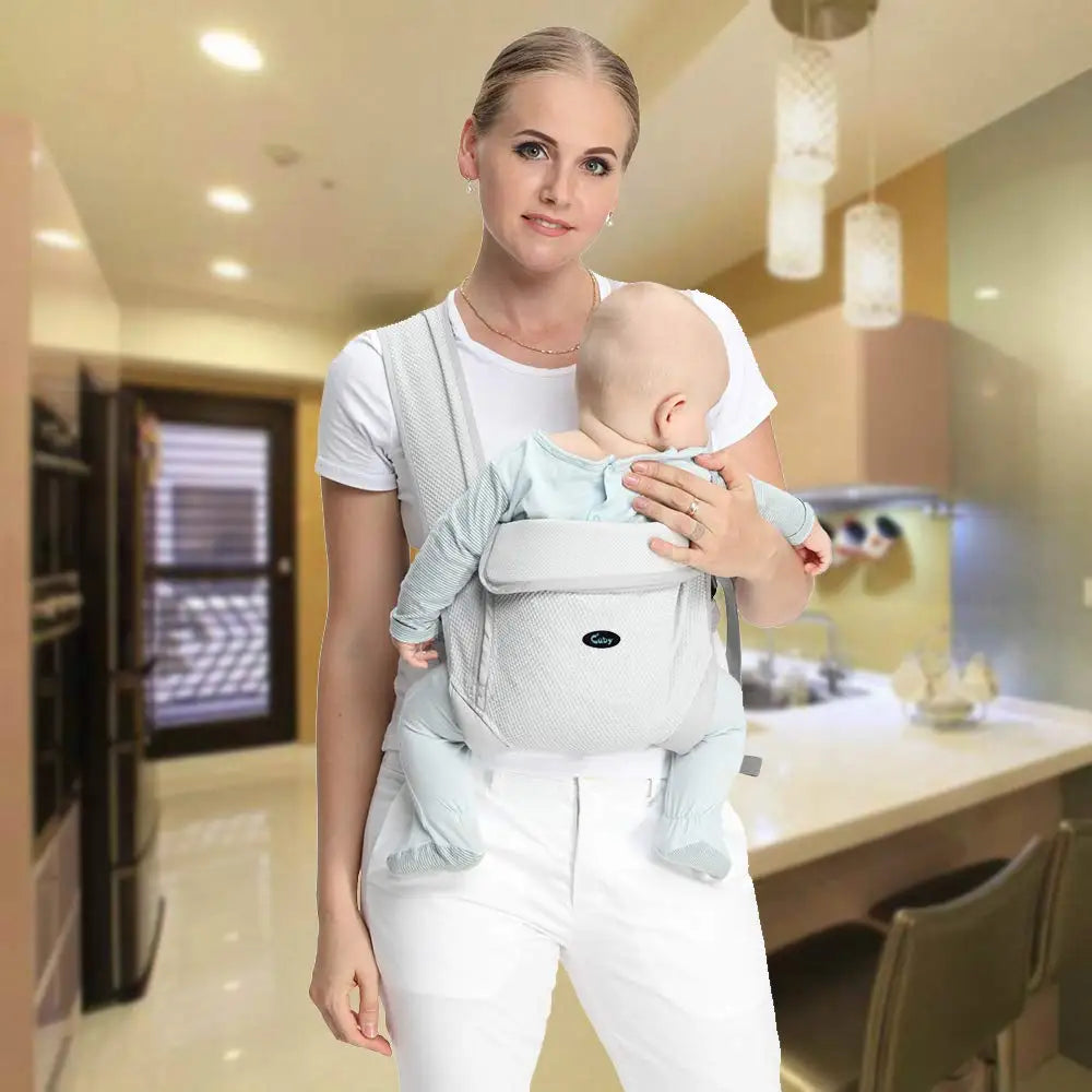 Baby Carrier Natural Cotton Ergonomic Baby Carrier Backpack Carrier Kangaroo Baby Sling Easy Wearing Newborn Infant Toddler - Korvel