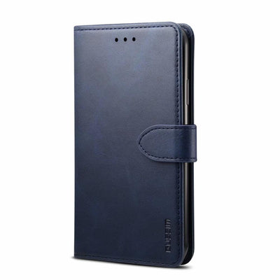 Luxury Red Leather Magnetic Flip Case for iPhone