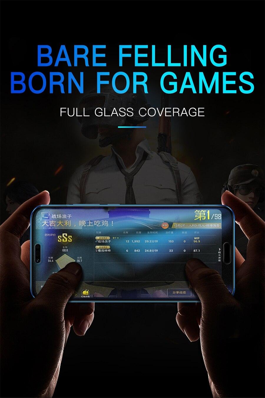 3-Pack Frosted Matte Ceramic Screen Protectors for iPhone