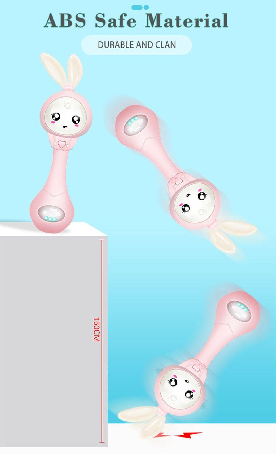 Premium Baby Music Teether Rattle Toy for Early Development