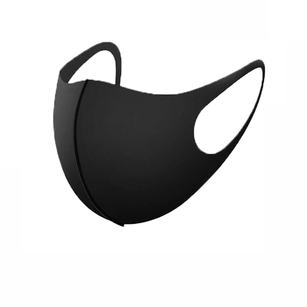 1PC Mouth Mask PM2.5 Anti Haze Black Dust Mask Nose Filter Windproof Muffle Bacteria Fabric Cloth Respirator Face Care - Korvel