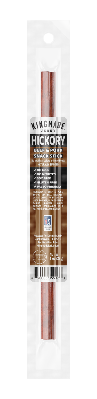 Hickory Smoked Snack Sticks – Keto Friendly, Only 1 g Sugar - Korvel