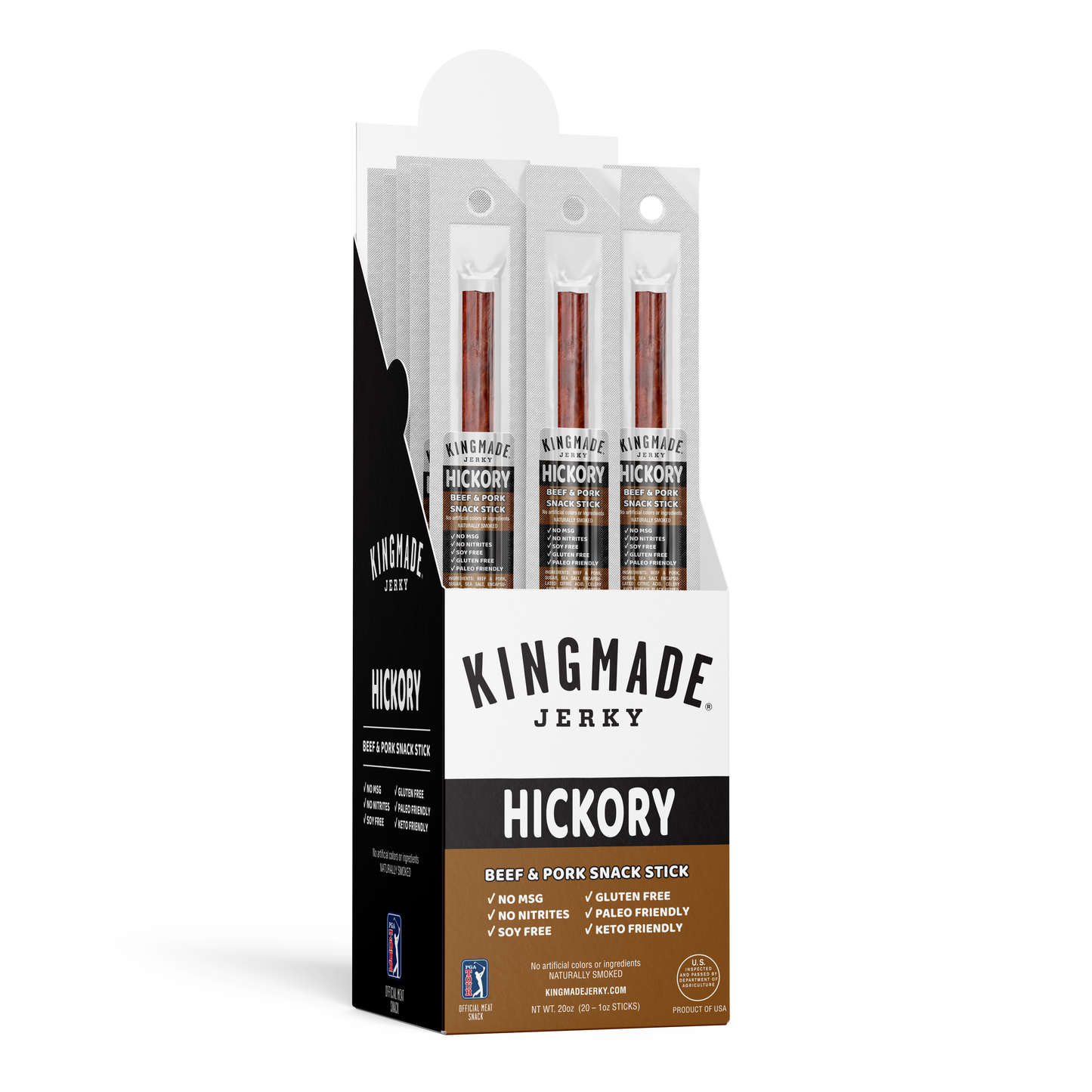 Hickory Smoked Snack Sticks – Keto Friendly, Only 1 g Sugar - Korvel