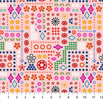 High Score Blush Yesterday Cotton Fabric - 44"/45" Per Yard