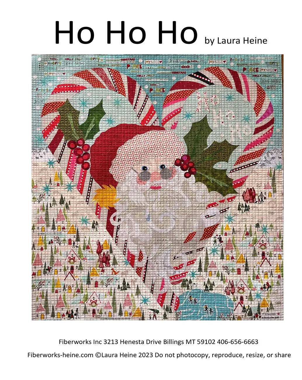 Patrón de Collage Ho Ho Ho de Laura Heine