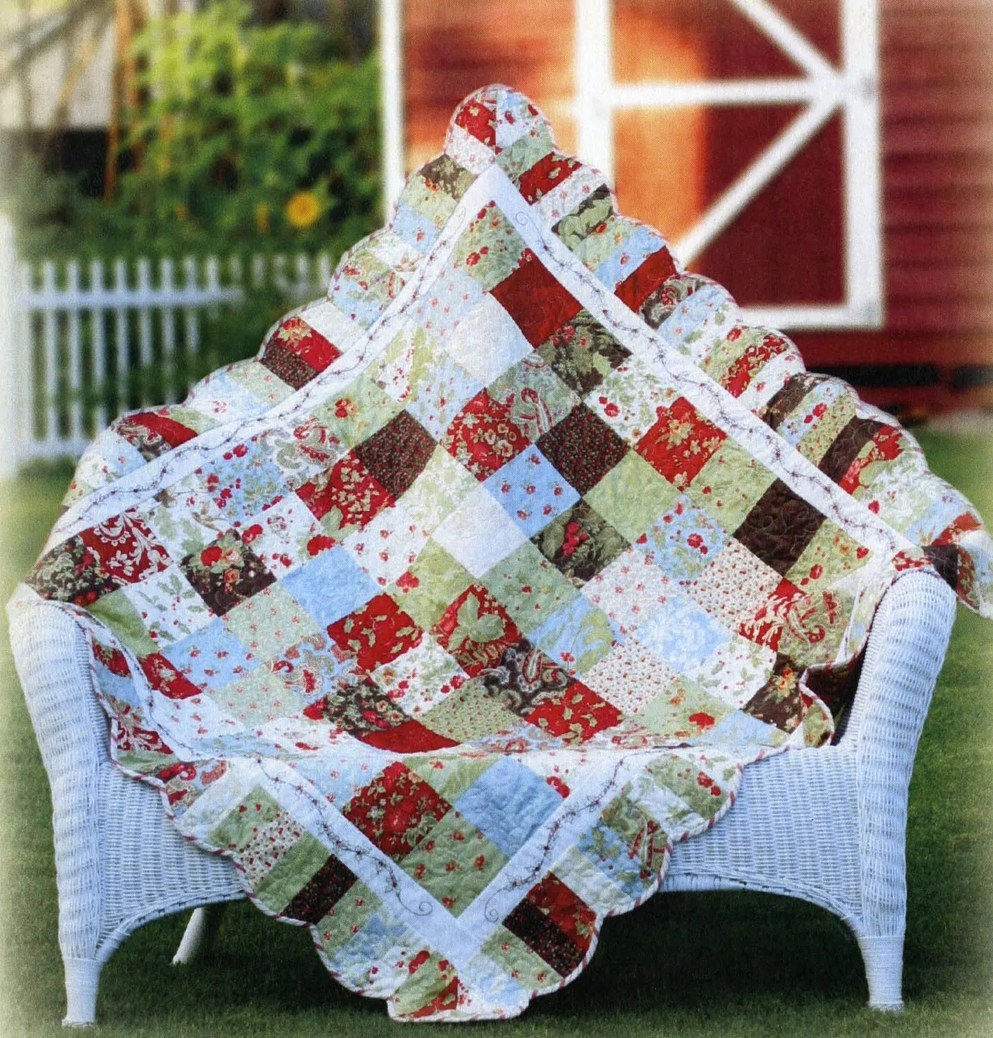 Quilt de charme de vacances - Élégance festive pour votre maison
