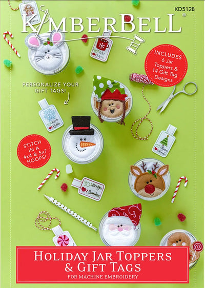 Toppers y Etiquetas de Tarros Kimberbell para las Fiestas