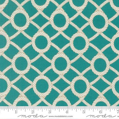 Tissu en coton Horizon Reef Rope Net - 44"/45" par yard